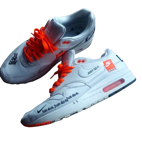 Nike White Sneakers with Orange‎ Laces - Picture 6 of 12